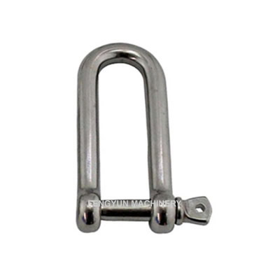 Stainless Steel Long D Shackle with Screw Pin