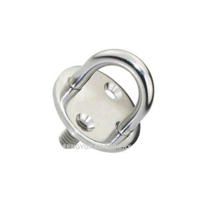 Stainless Steel Round Eye Plate with Thread Stud